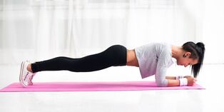 Plancha de exercicios para adelgazar o estómago