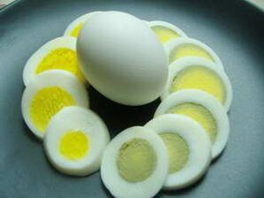 ovo cocido para a perda de peso