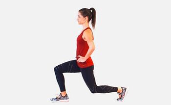 As estocadas son un exercicio eficaz para bombear os músculos das pernas. 